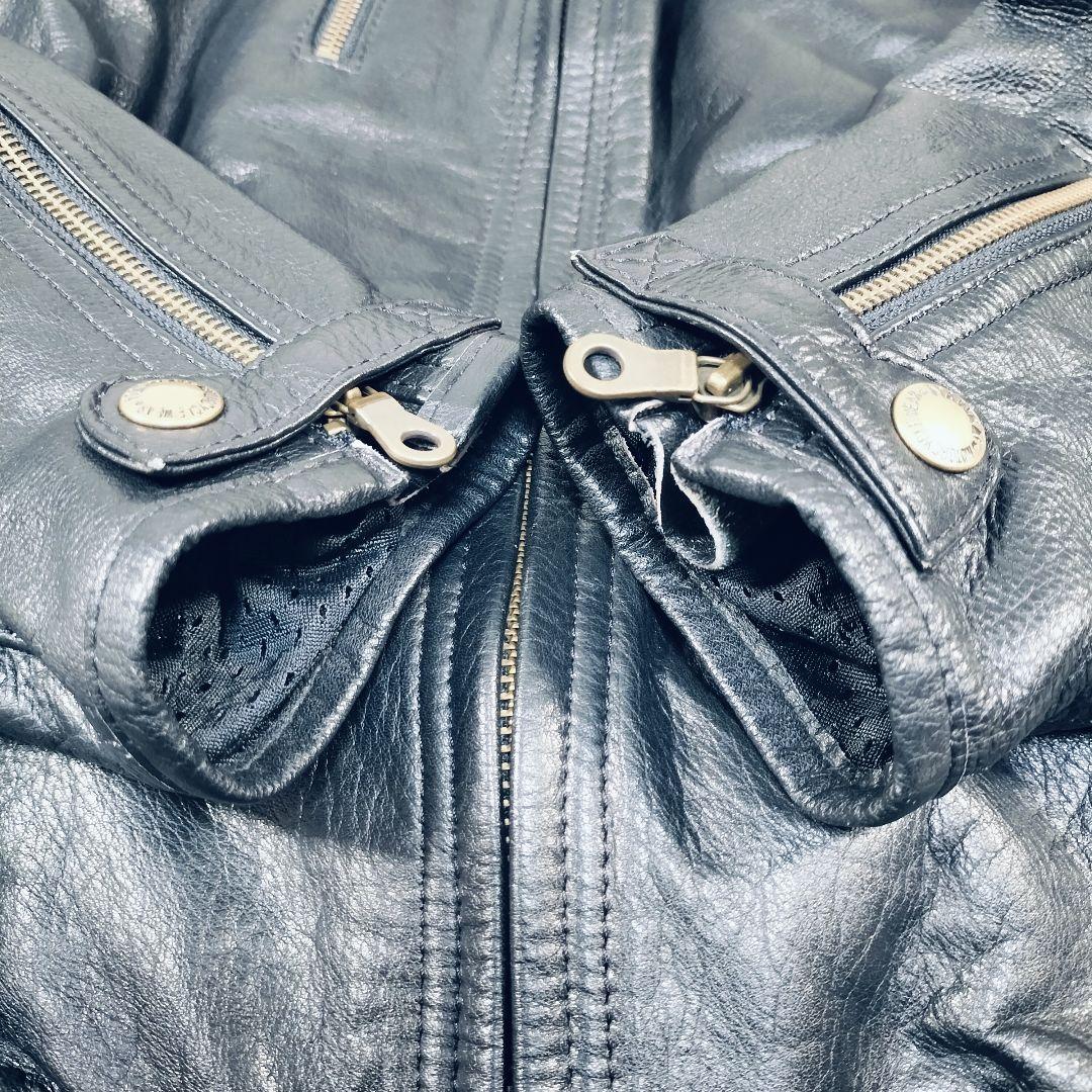 NANKAI　カウレザー　ライダースジャケット　シングルライダース　L