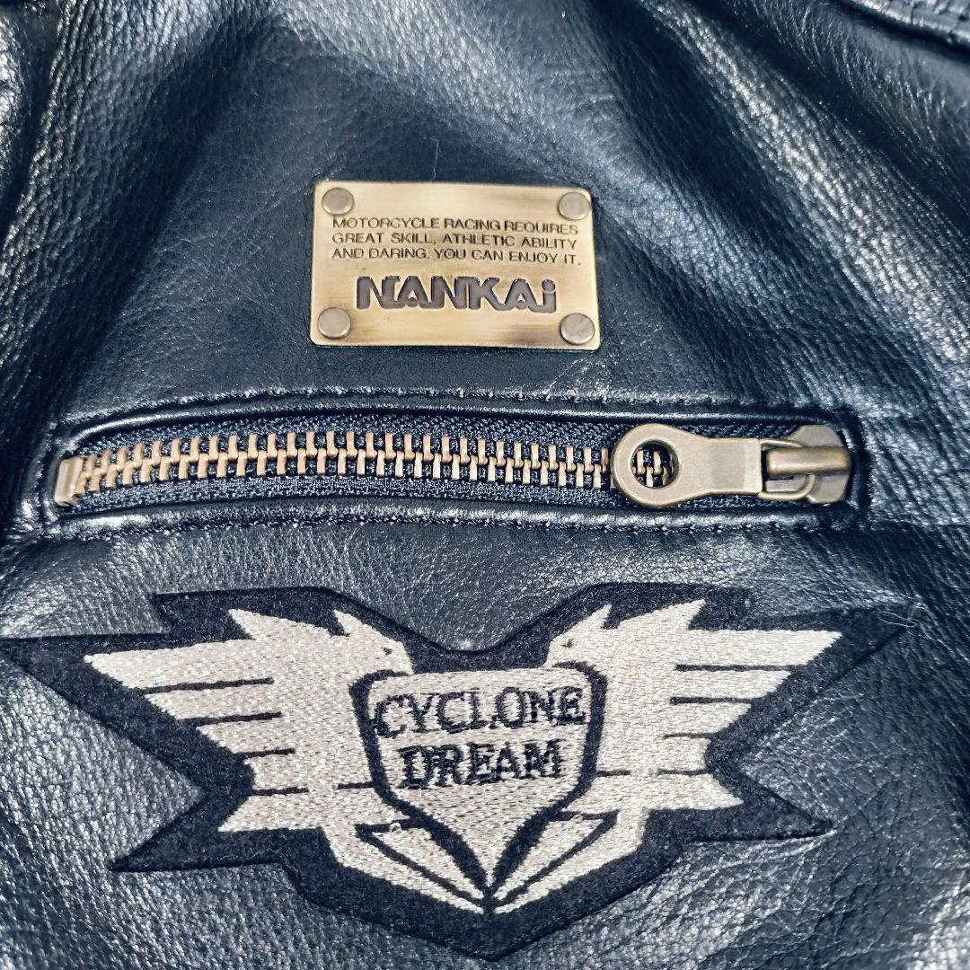 NANKAI　カウレザー　ライダースジャケット　シングルライダース　L