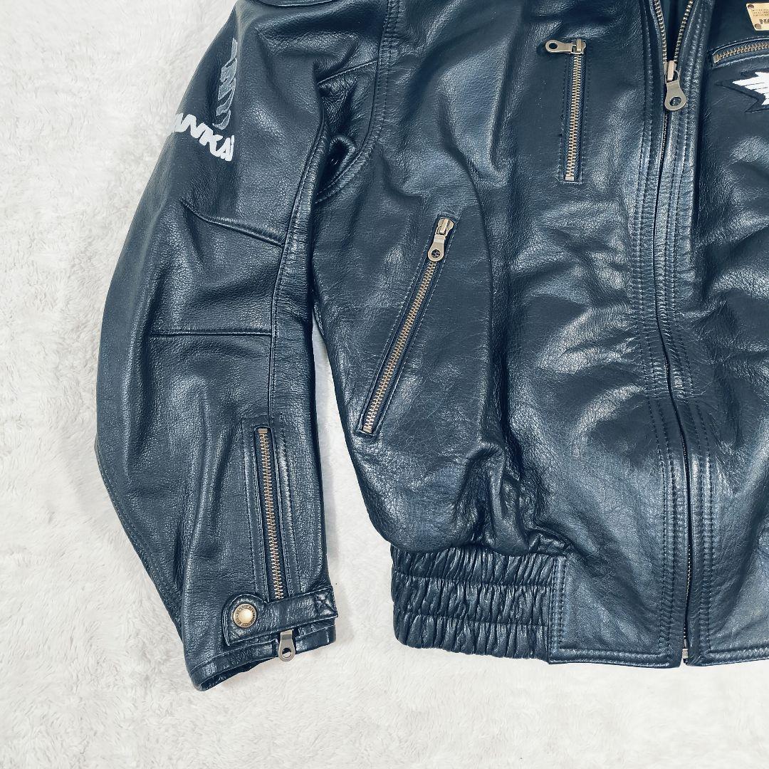 NANKAI　カウレザー　ライダースジャケット　シングルライダース　L