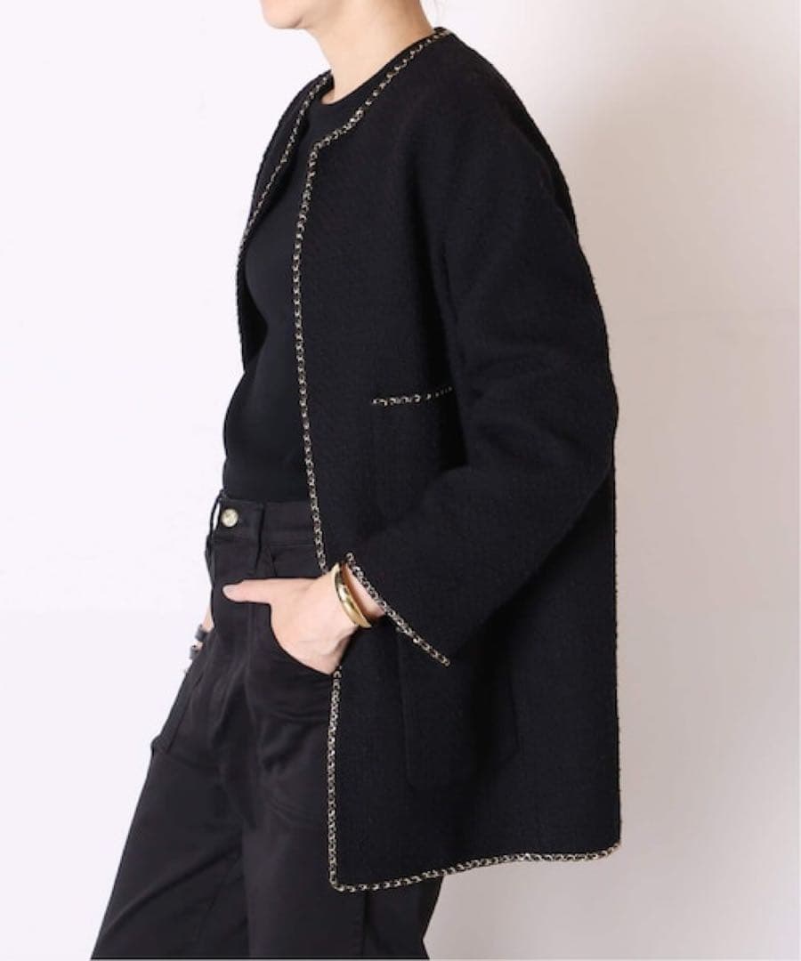 【SNOO様】24AW極美品！ドゥーズィエムクラス chain tweed JK