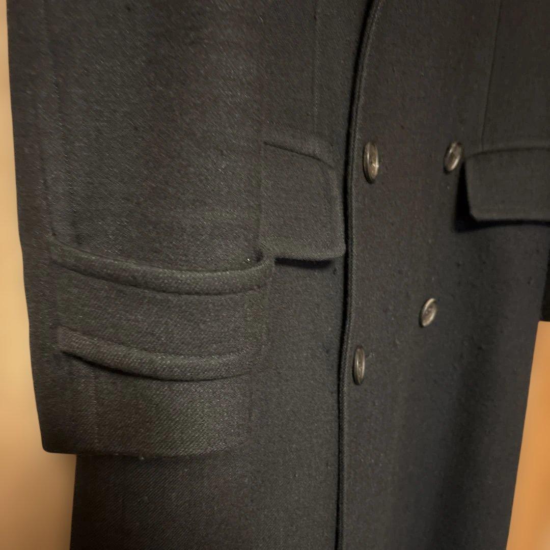   ブラック ダブルブレストコート