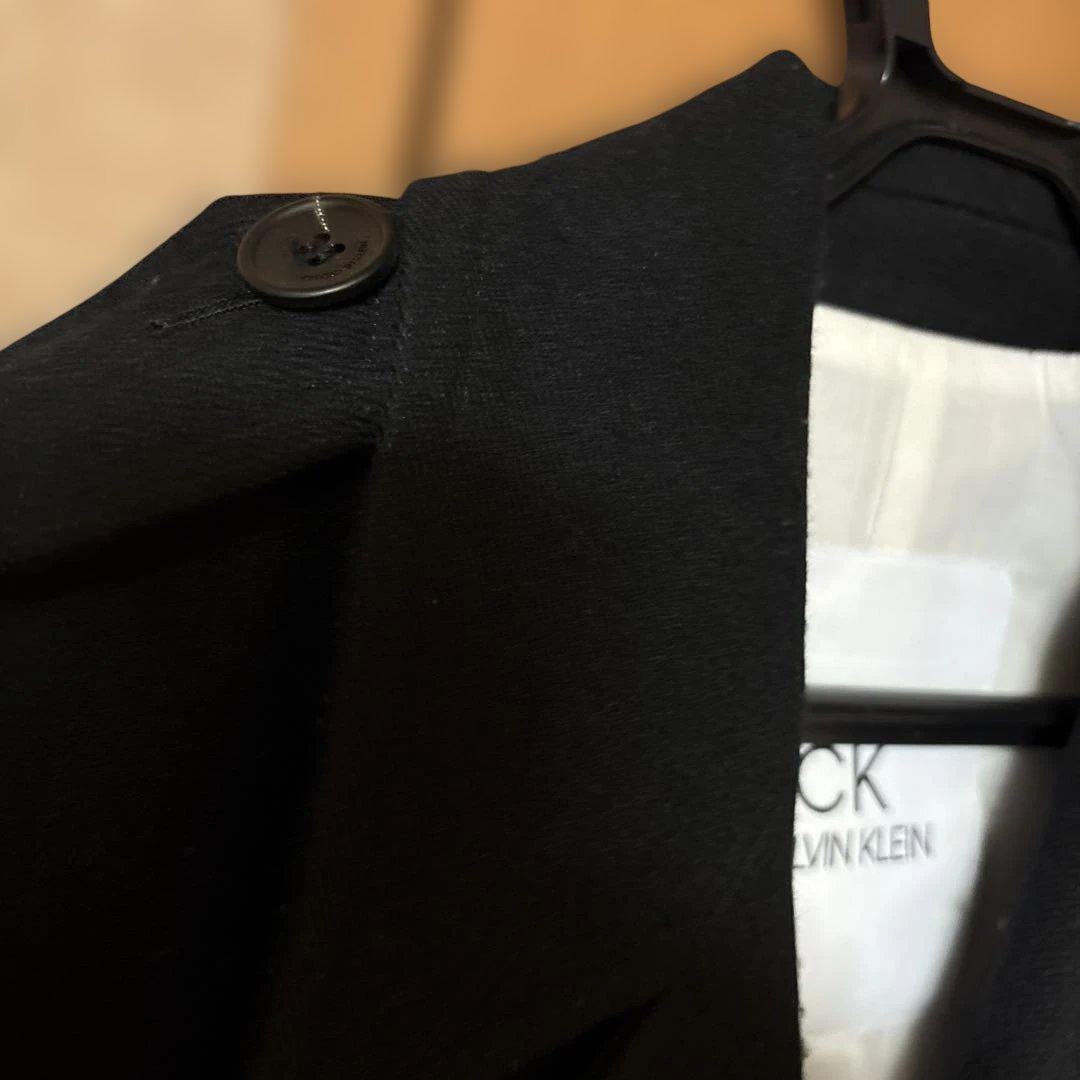   ブラック ダブルブレストコート