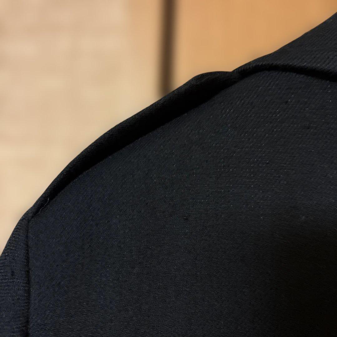   ブラック ダブルブレストコート