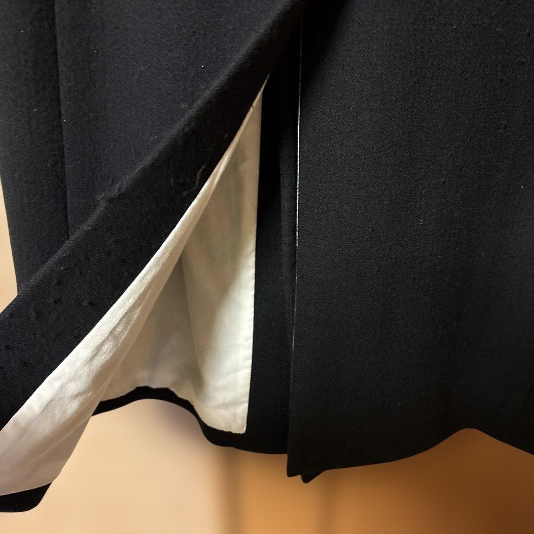   ブラック ダブルブレストコート