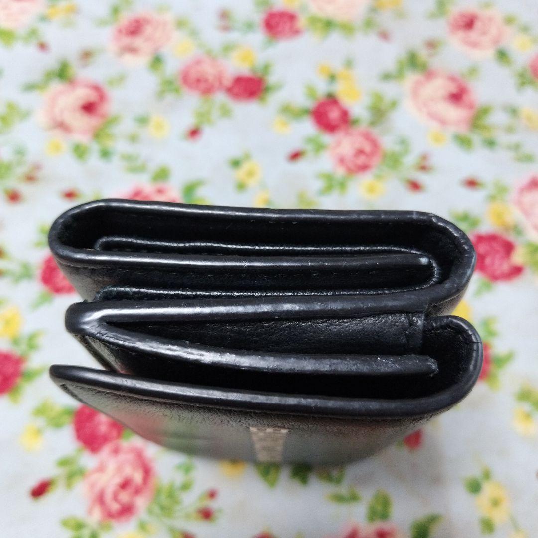 バレンシアガ 三つ折りコンパクト財布 ミニ財布 黒