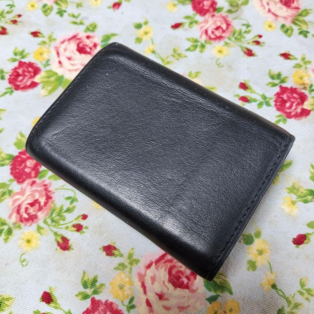 バレンシアガ 三つ折りコンパクト財布 ミニ財布 黒