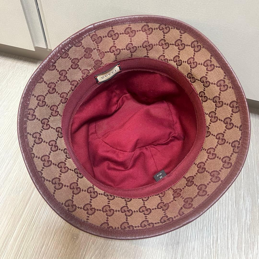【美品】GUCCI オリジナル GGキャンバス バケットハット