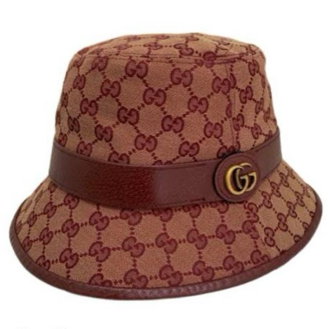 【美品】GUCCI オリジナル GGキャンバス バケットハット
