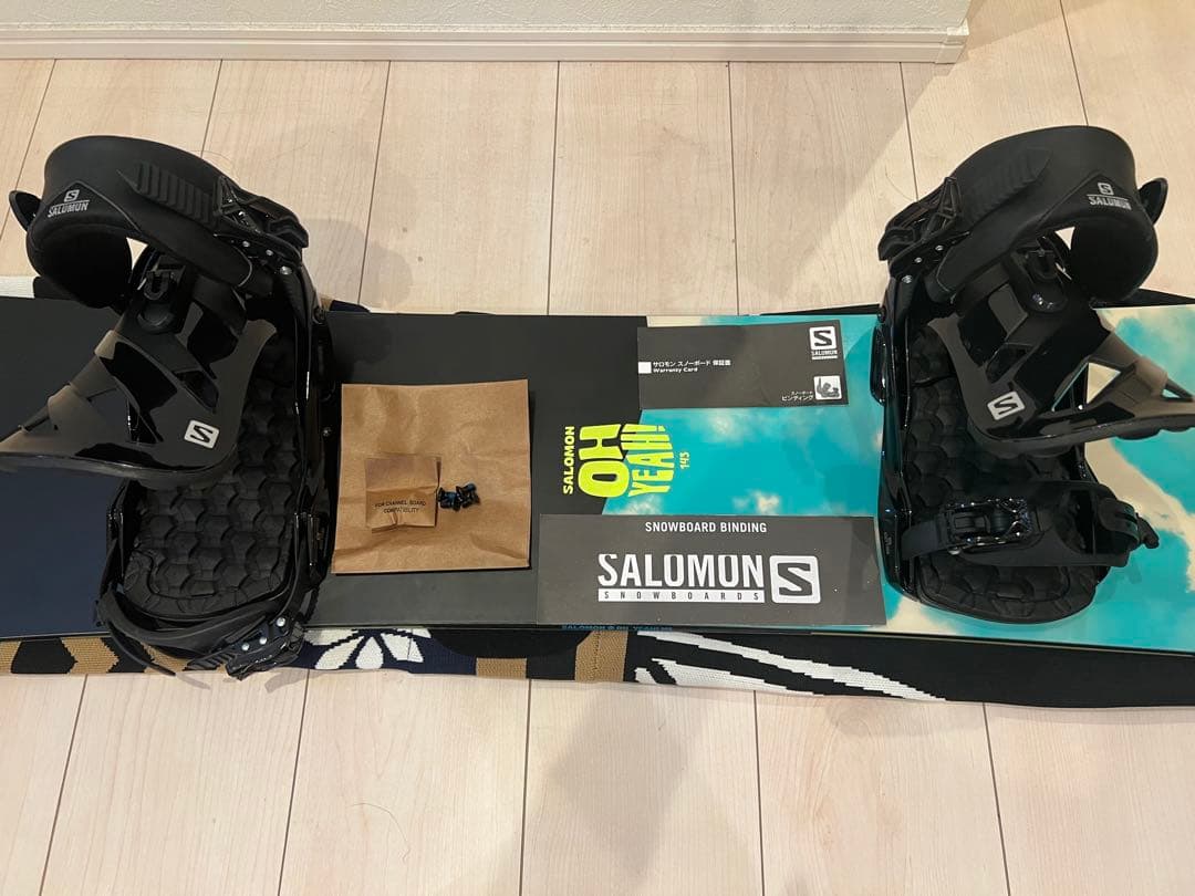SALOMON 【12/25まで限定送料込み】板＆未使用のバインディング セット