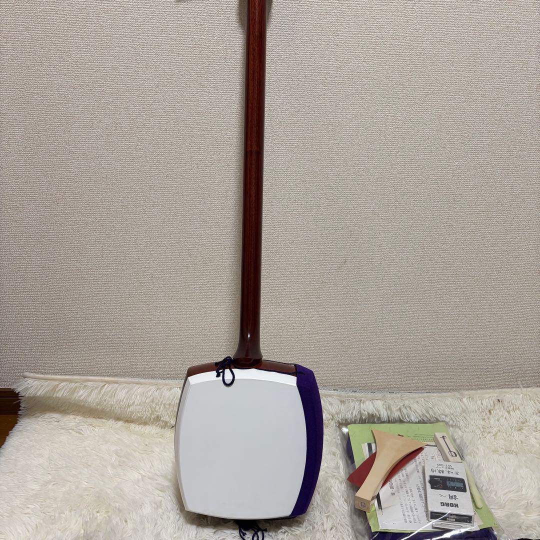 【美品】 日本和楽器製造 銀河印 津軽三味線 入門セット ケース付き