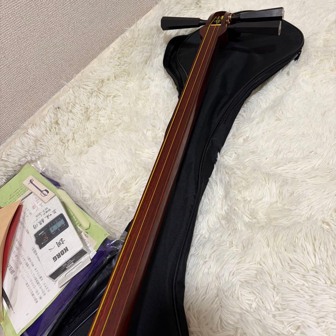 【美品】 日本和楽器製造 銀河印 津軽三味線 入門セット ケース付き