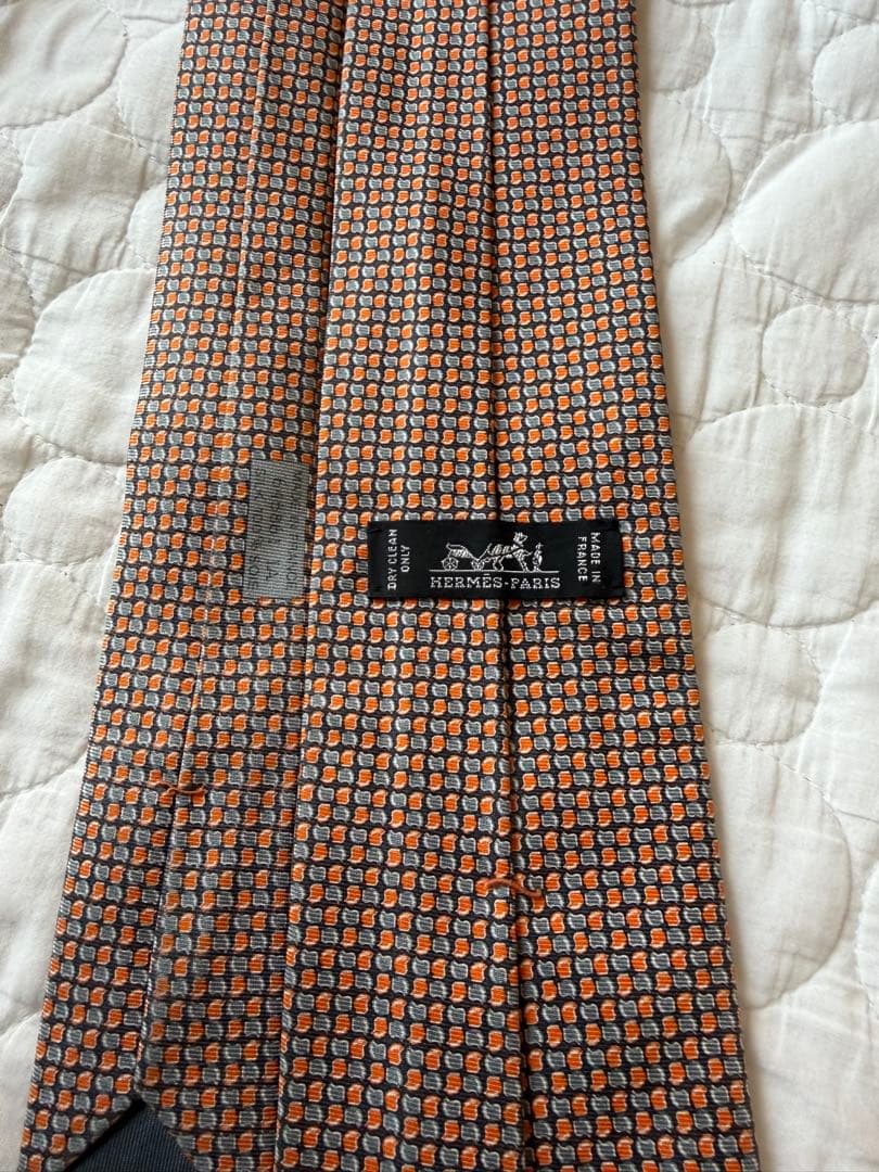 美品 HERMES エルメス ネクタイ 2本セット シルク100% ブルー