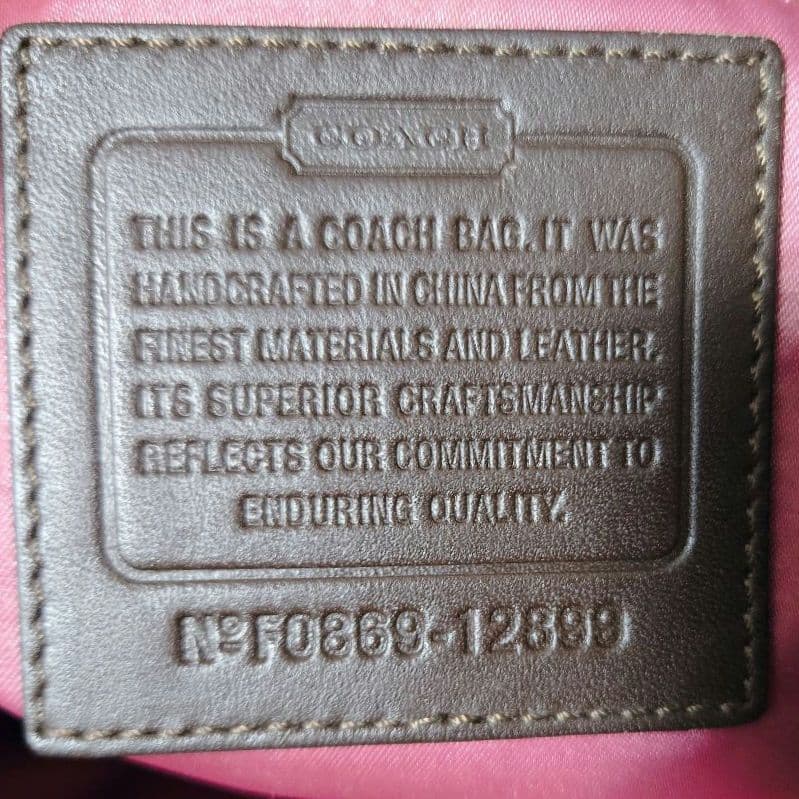 COACH パッチワーク トート ブリーカー 異素材 ブラウン 12899