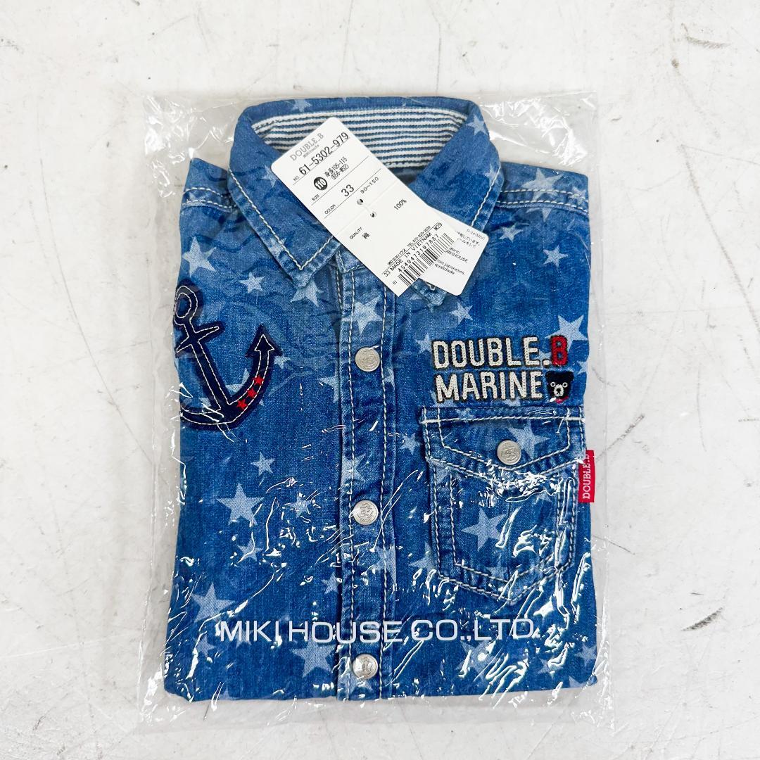 S*ね様 K9114 ミキハウス ダブルビー シャツ パンツ 5枚 セット 11