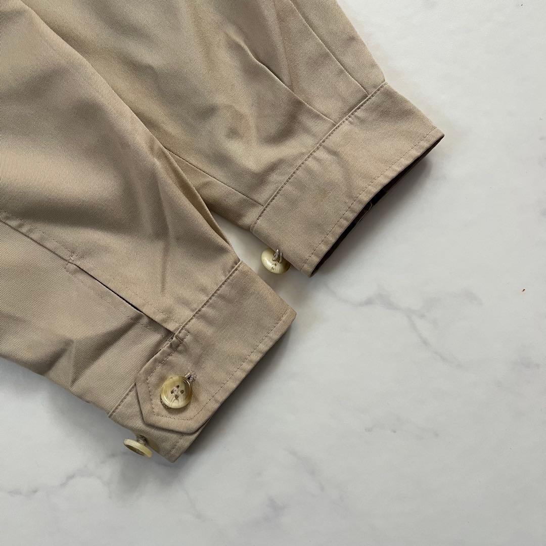 希少デザイン　バーバリーズ　ハリントンジャケット　ベージュ　Lサイズ相当
