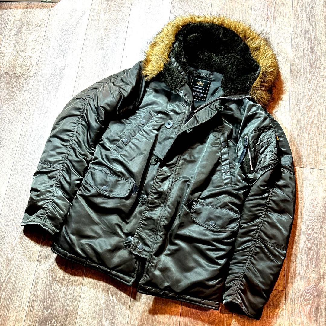 ❤️極美品❤️アルファインダストリーズ❤️N-3B❤️フライトジャケットM ミリタリー