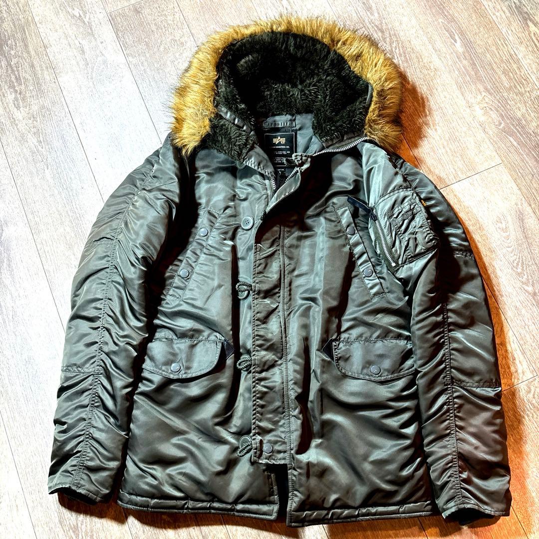 ❤️極美品❤️アルファインダストリーズ❤️N-3B❤️フライトジャケットM ミリタリー