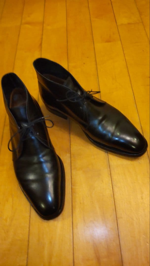 c*9様 美品ジョンロブ ロムゼイ 8.5E 8000ラスト ブラック チャッカ