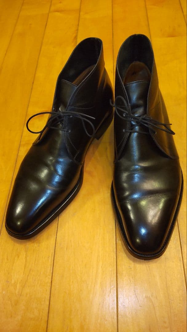 c*9様 美品ジョンロブ ロムゼイ 8.5E 8000ラスト ブラック チャッカ