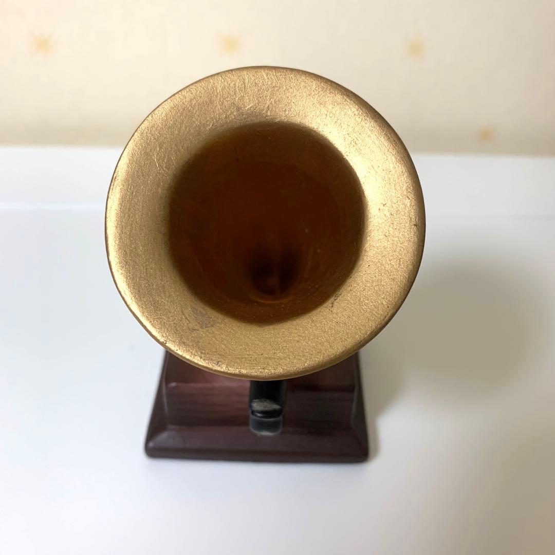 【希少】ビクター犬、ニッパー君、蓄音機、台座、3点セット　陶器製置物　非売品