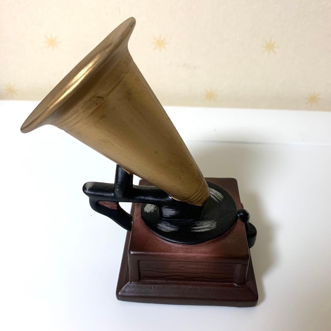 【希少】ビクター犬、ニッパー君、蓄音機、台座、3点セット　陶器製置物　非売品