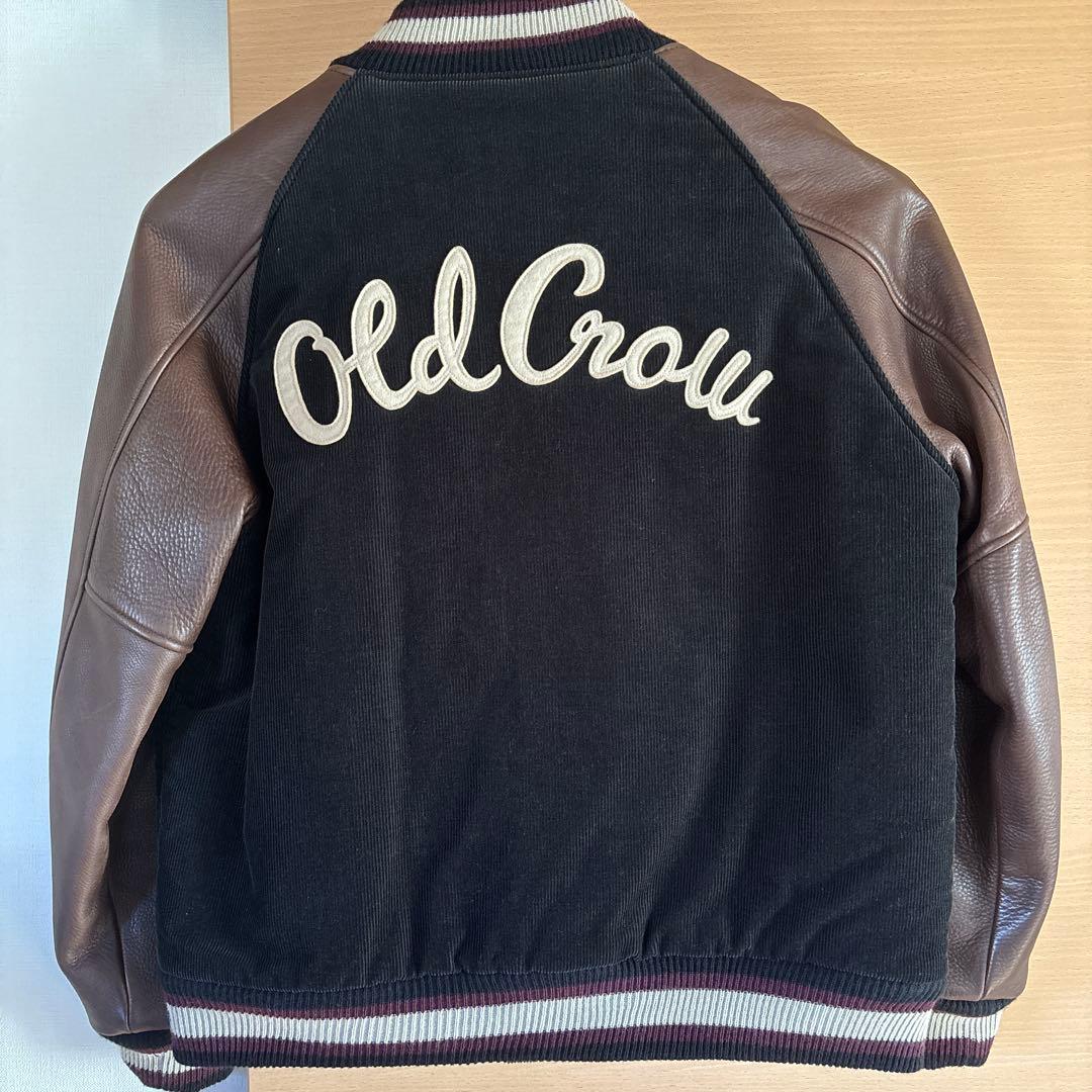ゆ*う様 Old Crow スタジャン ウール・レザー　Mサイズ