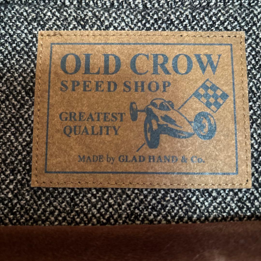 ゆ*う様 Old Crow スタジャン ウール・レザー　Mサイズ