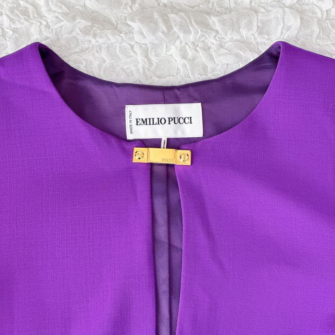 EMILIO PUCCI エミリオプッチ ロングワンピース ドレス パープル