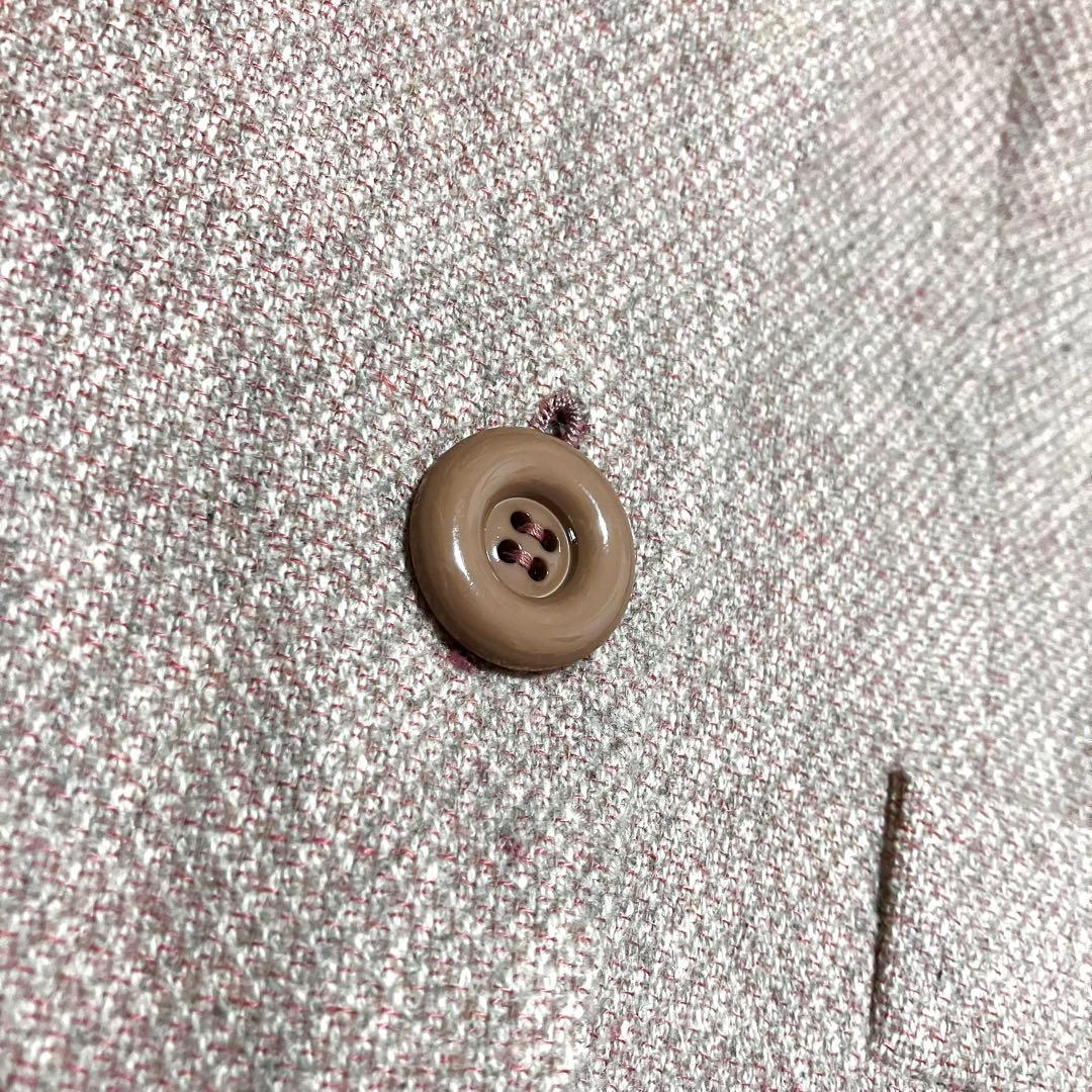 希少✨クリスチャンディオール ノーカラー ツイードジャケット カシミヤ混