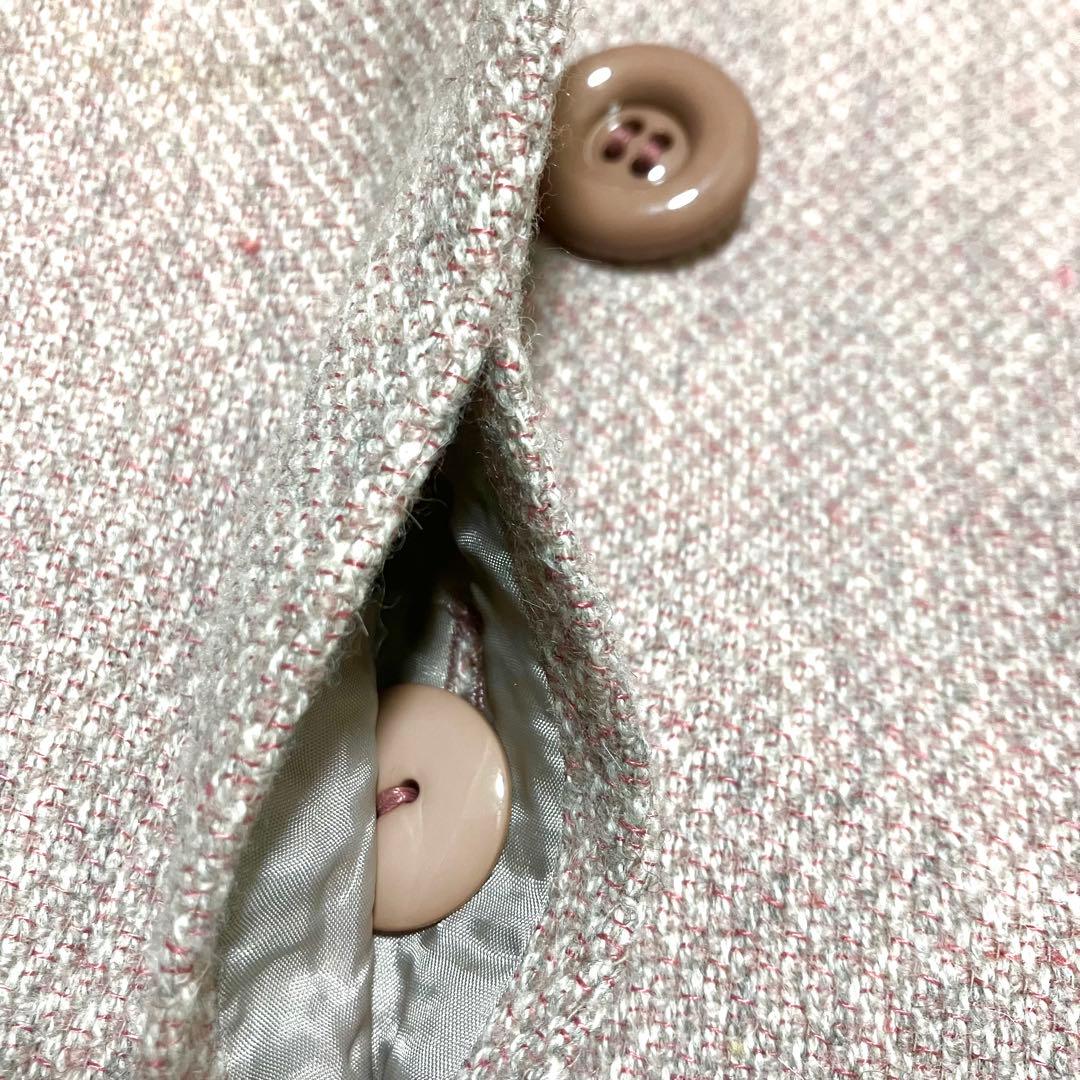 希少✨クリスチャンディオール ノーカラー ツイードジャケット カシミヤ混