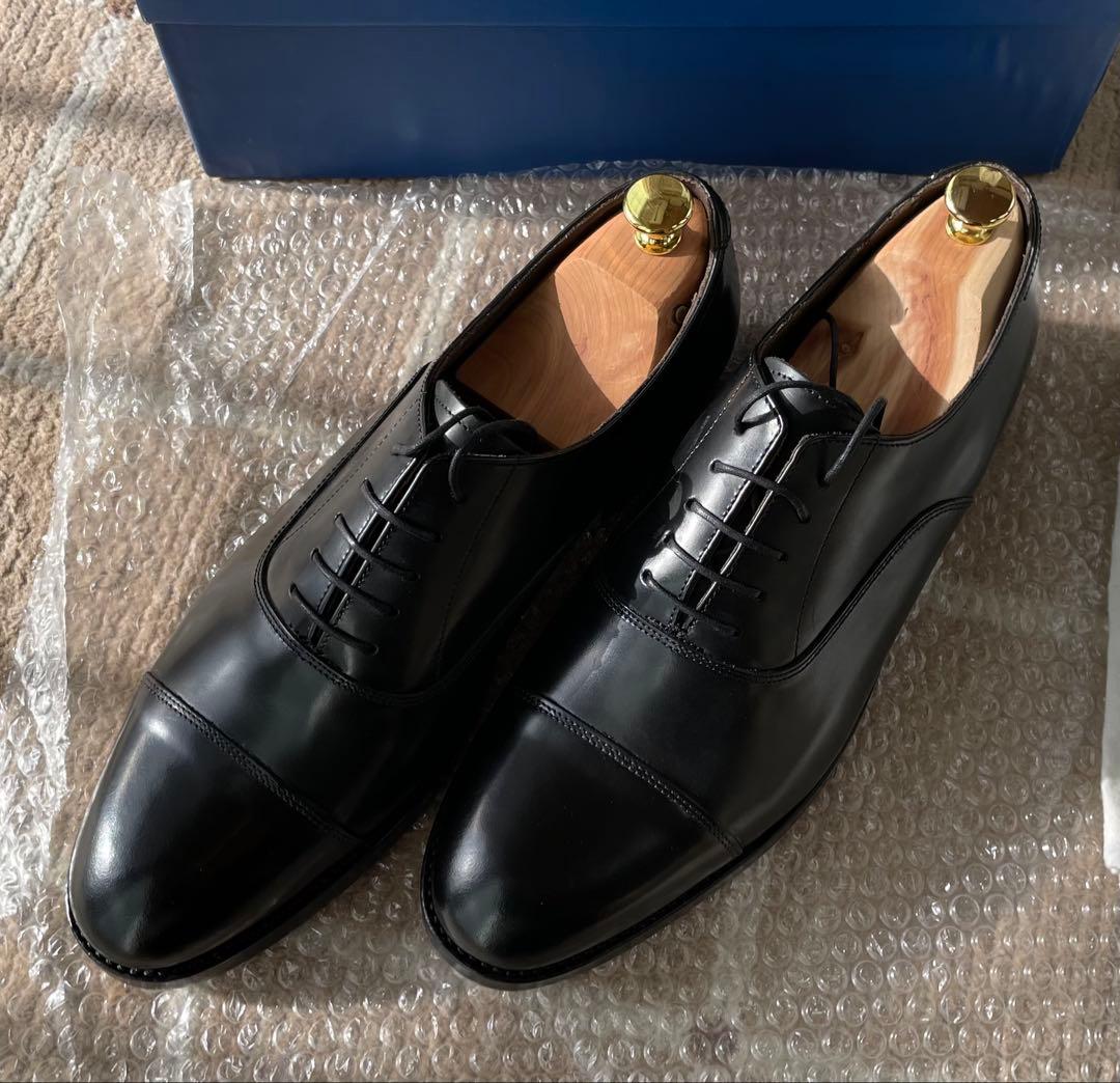 B*n様 ほぼ新品BRIDLEN ストレートチップWレザーソールブラックラピド製