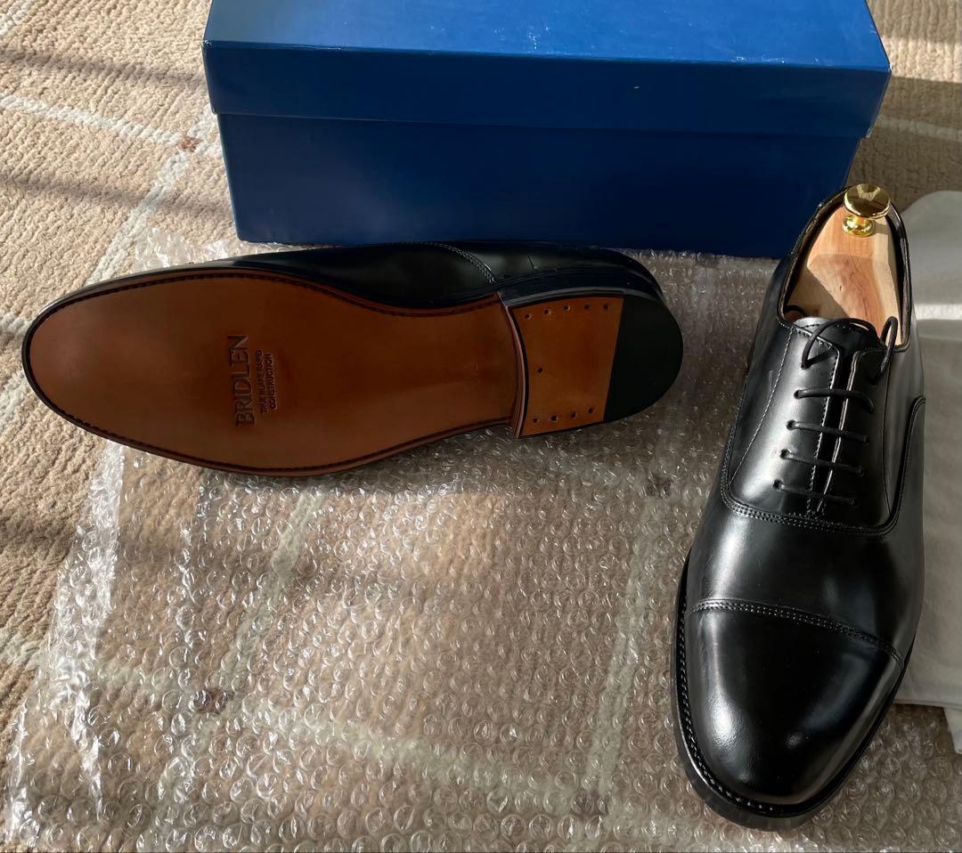 B*n様 ほぼ新品BRIDLEN ストレートチップWレザーソールブラックラピド製