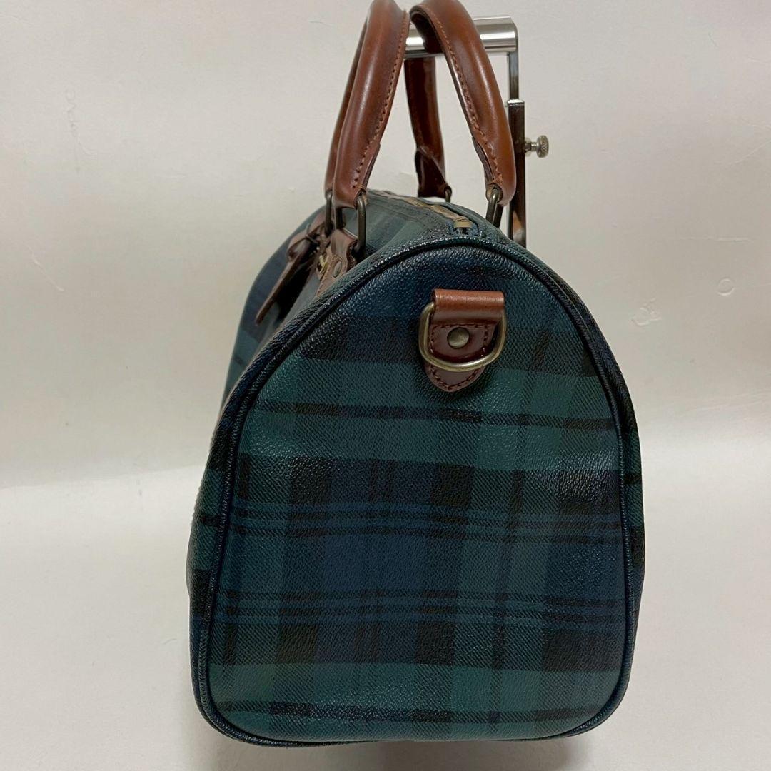 Ralph Lauren ポロラルフローレン　ボストンバッグ グリーン チェック