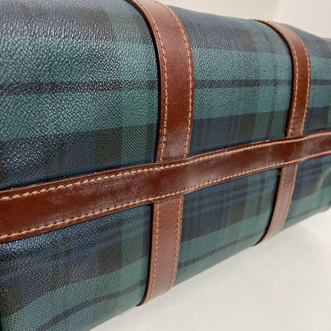 Ralph Lauren ポロラルフローレン　ボストンバッグ グリーン チェック