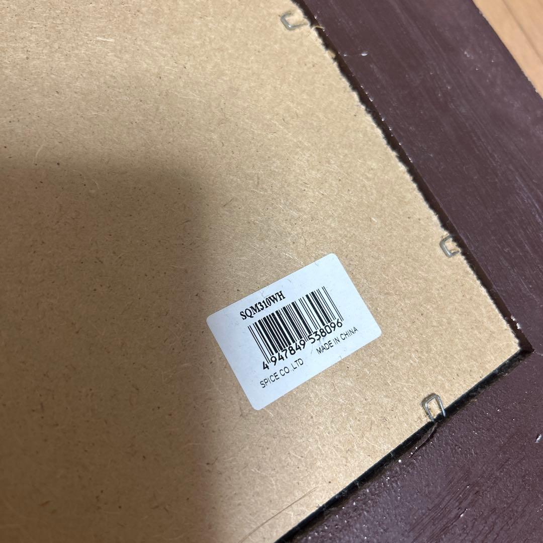 アンティーク風窓枠ミラー