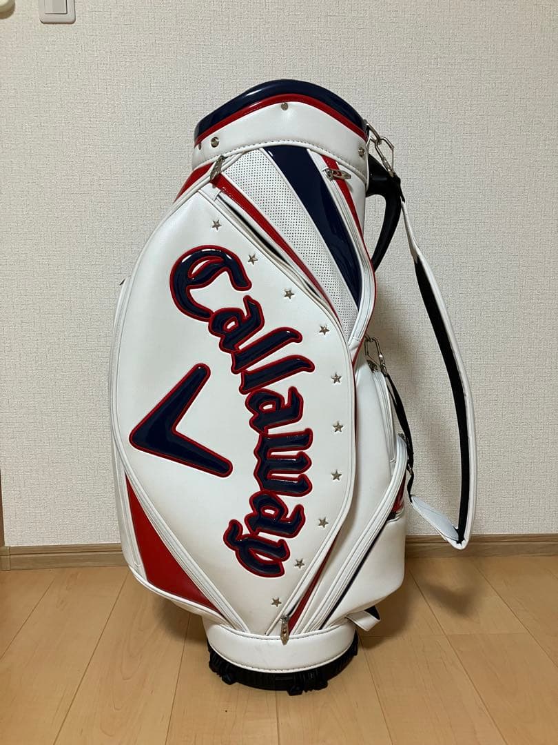 Callaway キャロウェイ キャディバッグ ホワイト/ネイビー/レッド
