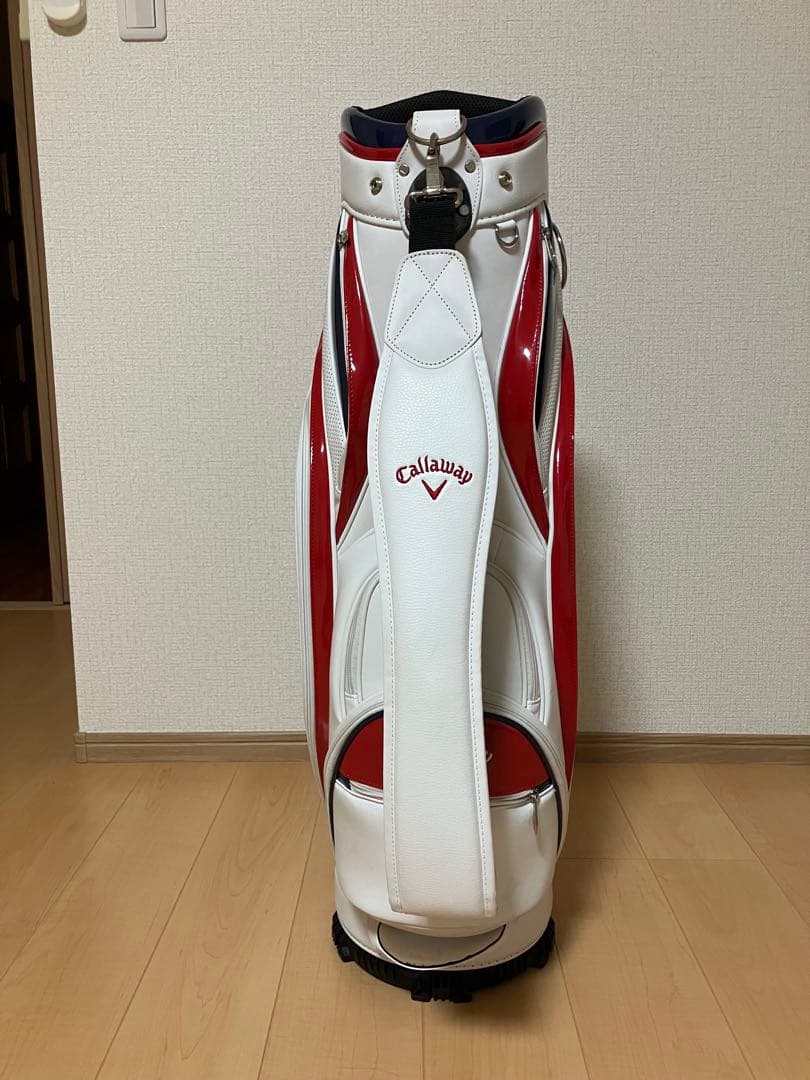 Callaway キャロウェイ キャディバッグ ホワイト/ネイビー/レッド