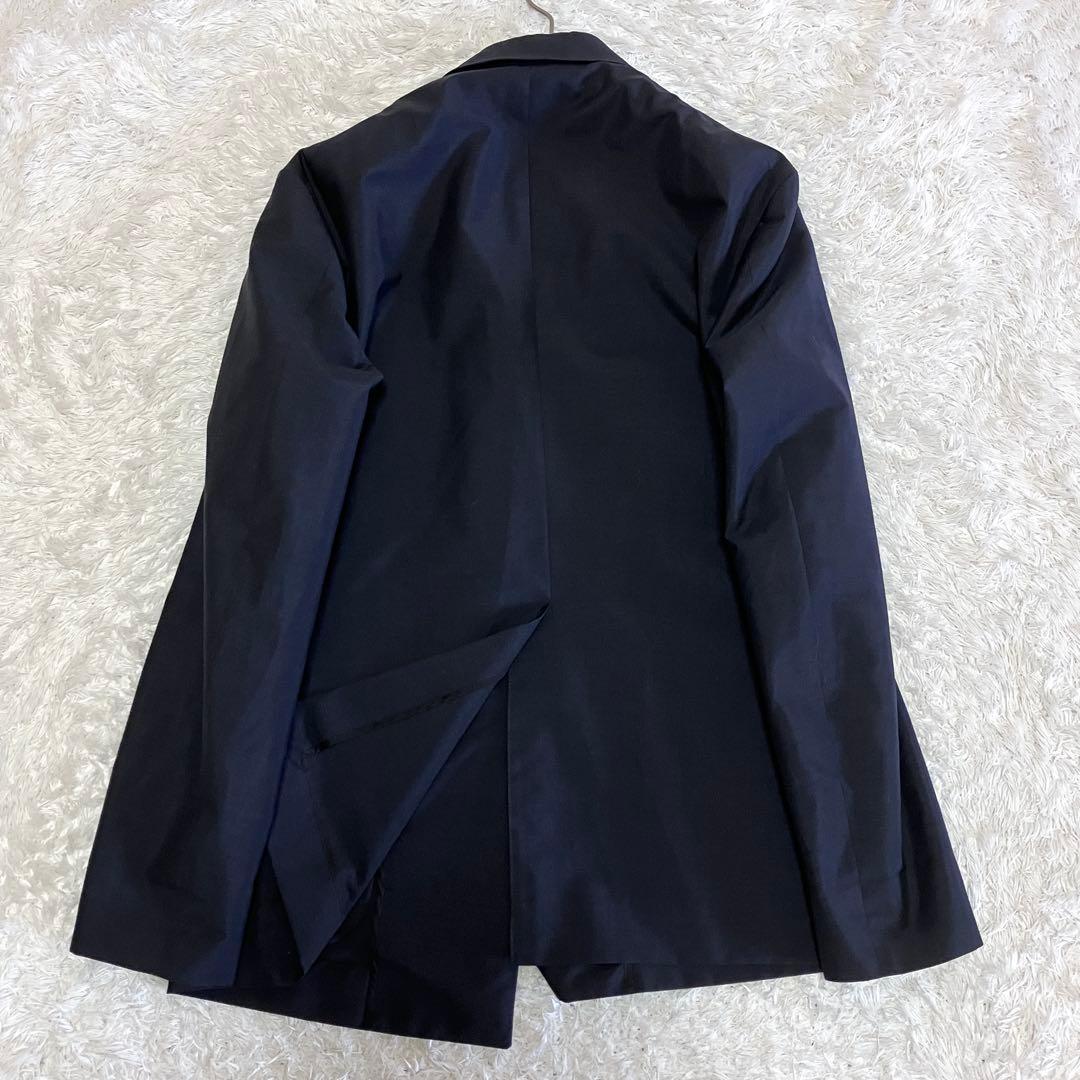 BLAMINK ブラミンク ボタンレス テーラード ジャケット ネイビー