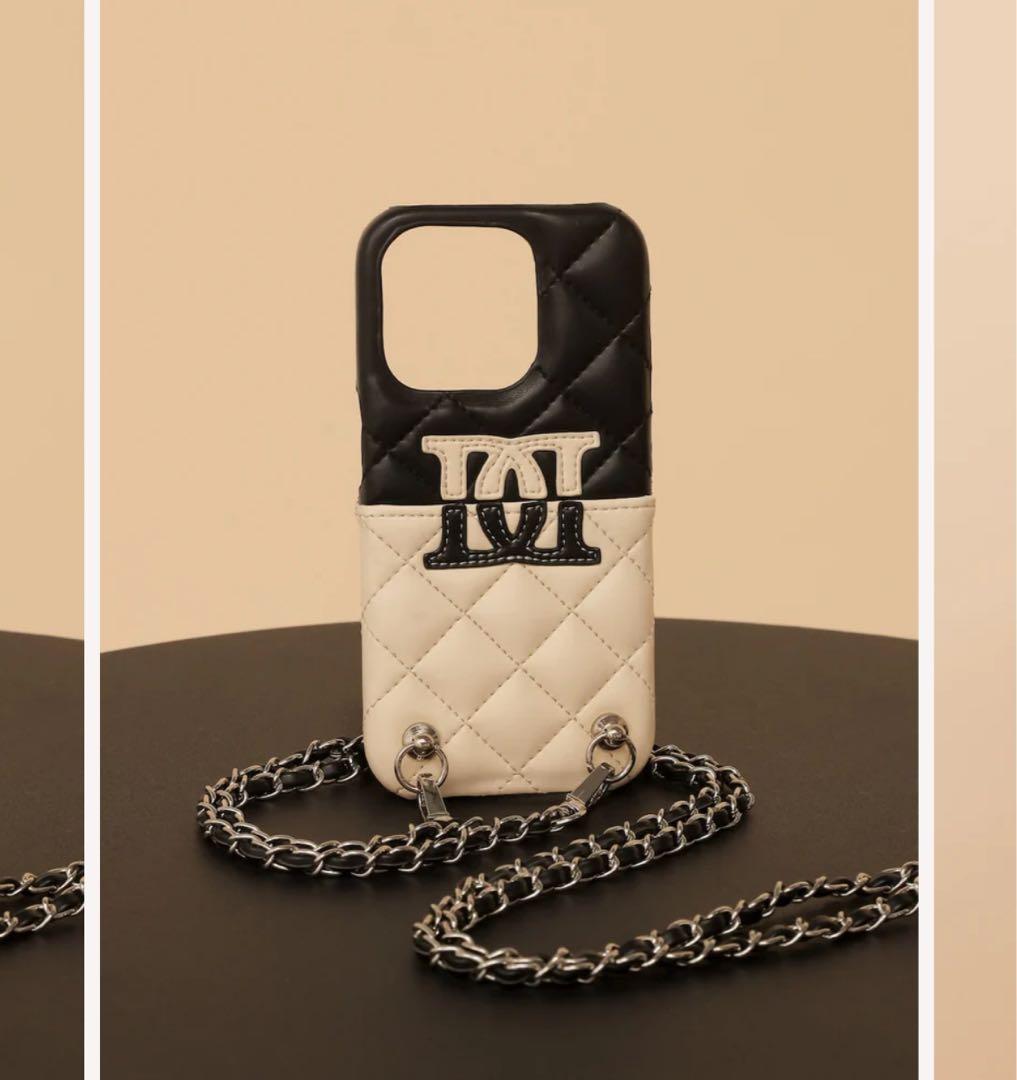 新品 ダーリッチ バイカラーダイカットロゴiPhoneケース 12-12pro