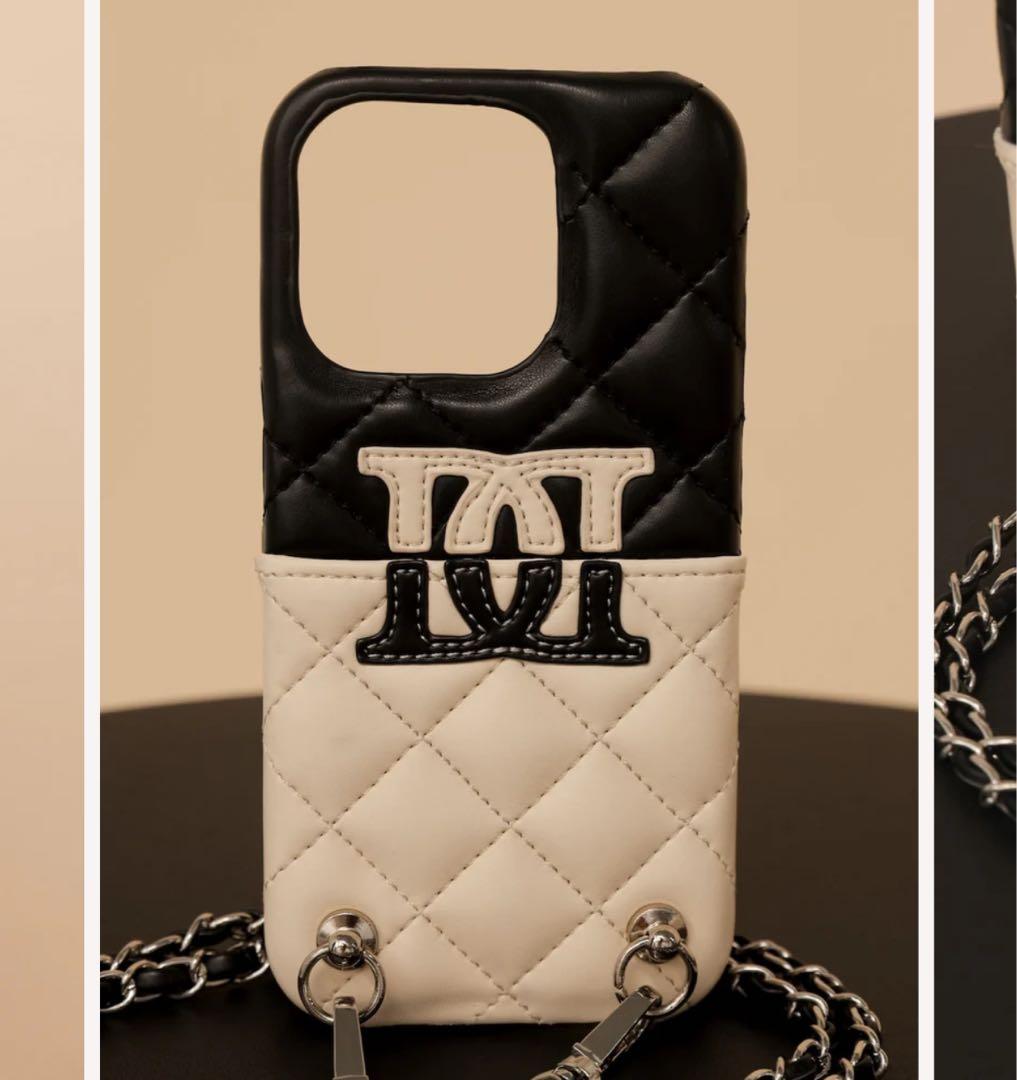 新品 ダーリッチ バイカラーダイカットロゴiPhoneケース 12-12pro