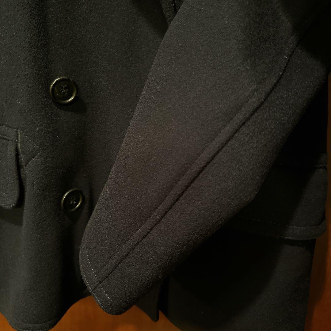 美品ポロラルフローレン　カシミヤ混ウールピーコート　ネイビー