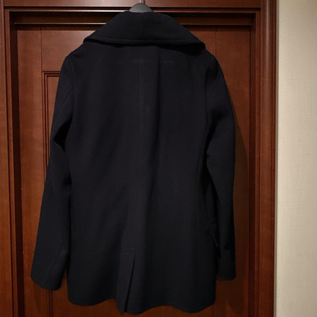 美品ポロラルフローレン　カシミヤ混ウールピーコート　ネイビー