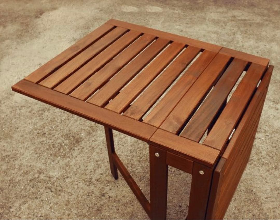 【希少廃盤品】IKEA ÄPPLARÖ エップラロー 折りたたみテーブル