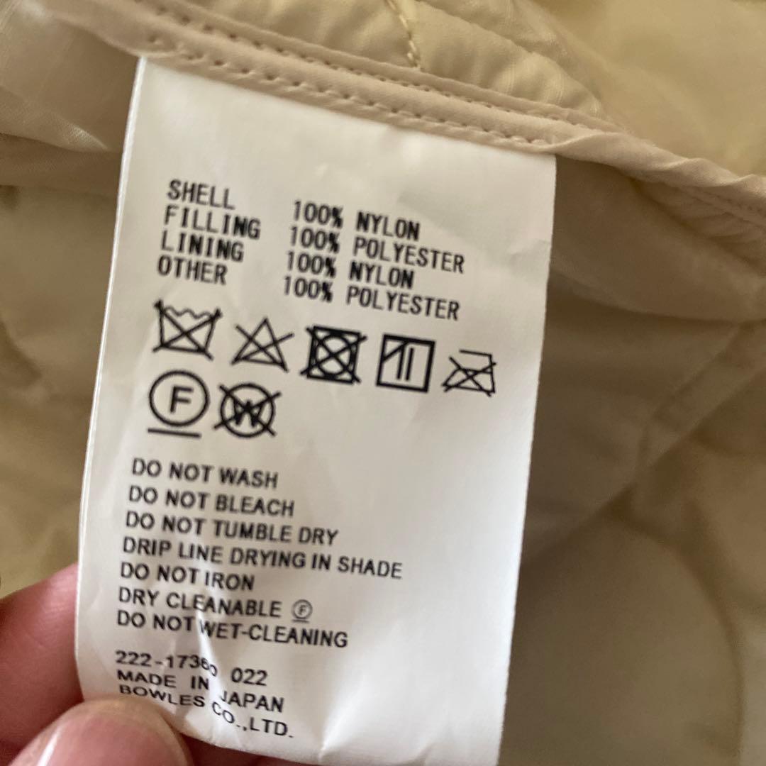 HYKE キルティングダウンベスト S