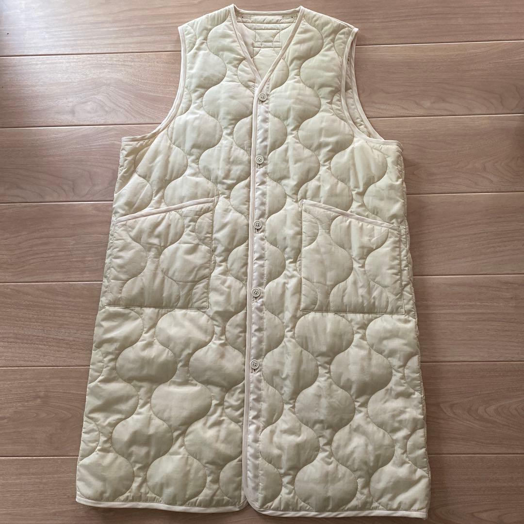 HYKE キルティングダウンベスト S