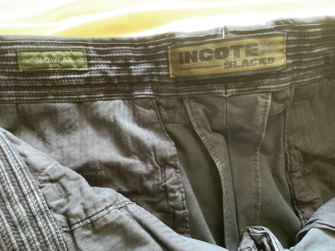 INCOTEX インコテックス チノ 100型　ガーメントダイ　32 ネイビー