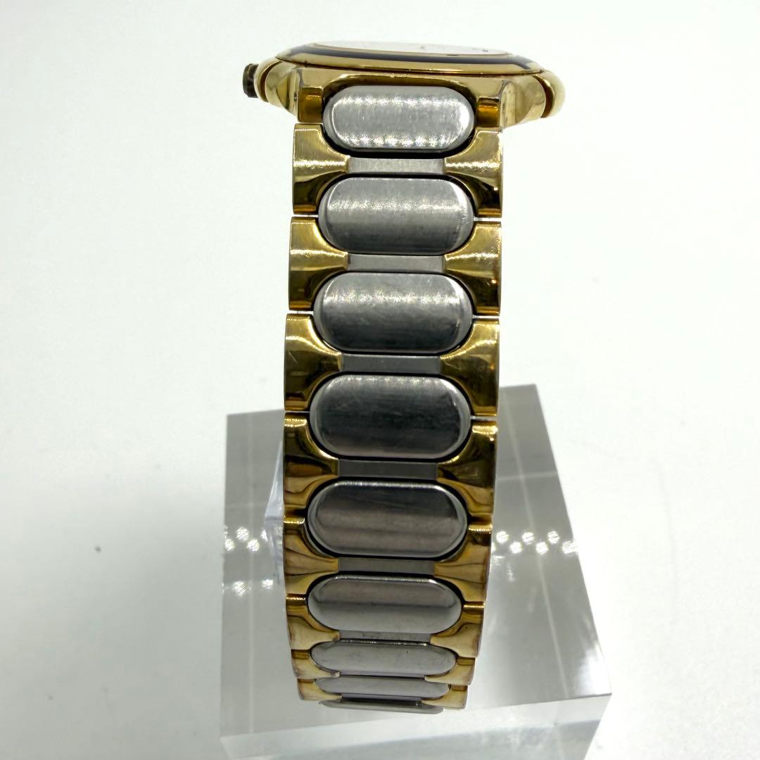 【稼働】 イヴサンローラン 腕時計 ゴールド コンビ 金針 レディース シルバー