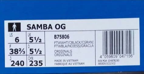 adidas Originals>SAMBA OG/スニーカー　24ｃｍ