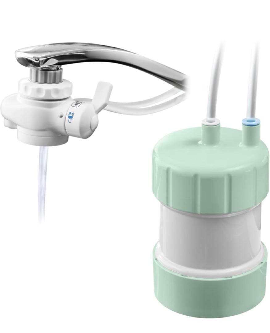 GOQURIA ゴクリア　家庭用浄水器　未使用品　グリーン／ホワイト