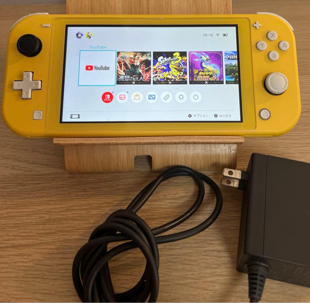 【ジャンク扱い】Nintendo Switch Lite イエロー 本体、充電器